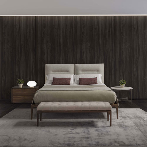 Lit double - KENSINGTON - Conte - contemporain / avec tête de lit tapissée / en tissu