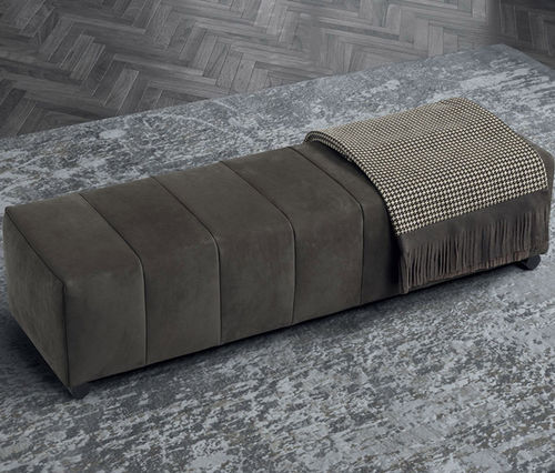 Banquette contemporaine - CHARLIE  - Conte - en tissu / en cuir / grise