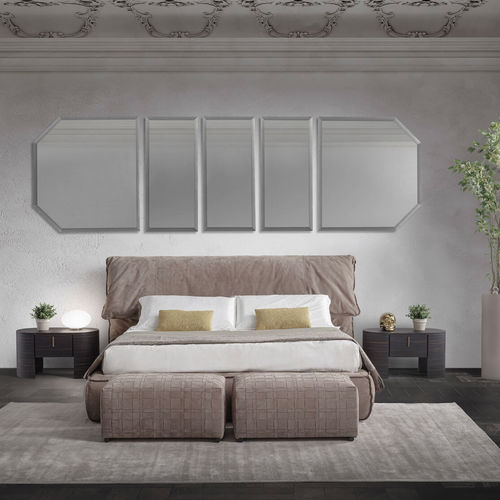 Lit double - Soft - Conte - contemporain / tapissé / avec tête de lit