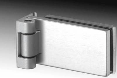 Charnière pour porte en verre - QUADRA  - Casma - en acier inoxydable / professionnelle / noire