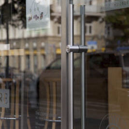 Poignée de tirage pour porte en verre - Tubo - Casma - en inox / contemporaine / professionnelle