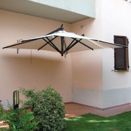 Parasol mural - RIMINI - ILISUN - en tissu / résistant au vent