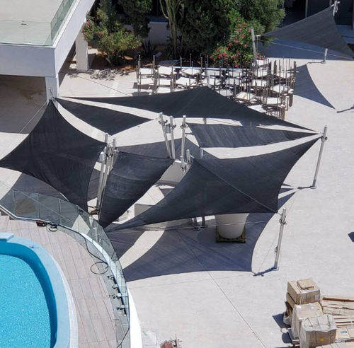 Structure d'ombrage en toile - OSTRO - ILISUN - pour espace public