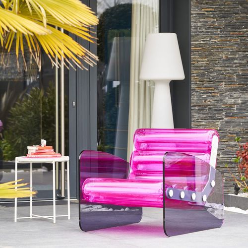 Fauteuil design original - MW03 - MOJOW DESIGN - en polyuréthane / en PMMA / avec revêtement amovible