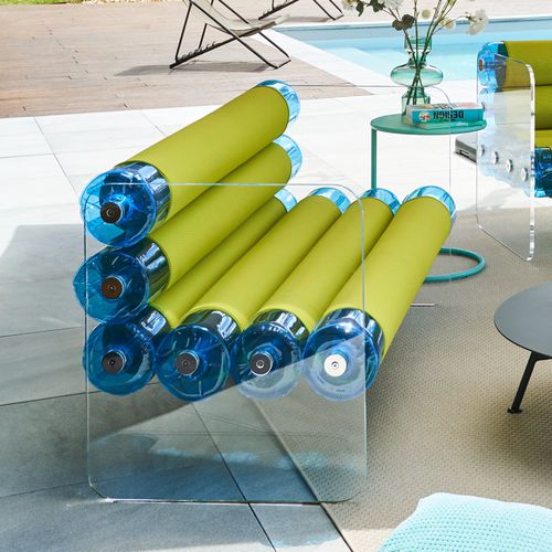 Canapé compact - MW01 - MOJOW DESIGN - design original / d'extérieur / en tissu