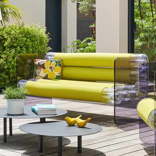 Canapé compact - MW01 - MOJOW DESIGN - design original / d'extérieur / en tissu