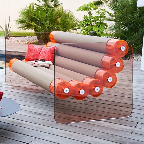 Canapé compact - MW02  - MOJOW DESIGN - design original / d'extérieur / en tissu