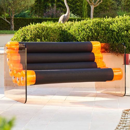 Canapé compact - MW02  - MOJOW DESIGN - design original / d'extérieur / en tissu