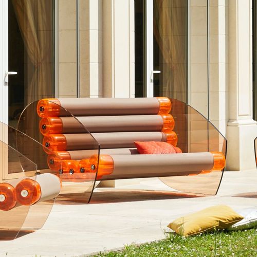 Canapé compact - MW05 - MOJOW DESIGN - design original / d'extérieur / en tissu