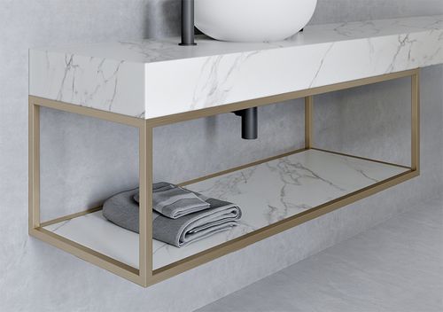 Étagère murale - LESS - Sanchis Muebles de Baño - contemporaine / en bois / de salle de bain