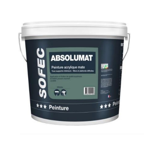 Peinture décorative - ABSOLUMAT - Sofec - de finition / d'intérieur / pour mur