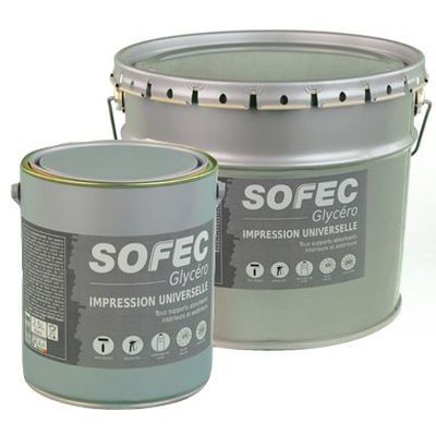 Couche d'impression pour bois - Sofec - glycéro / pour extérieur / pour intérieur
