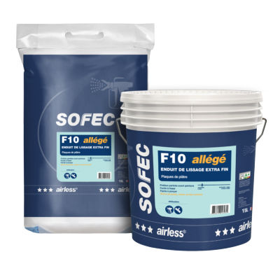 Enduit de lissage - AIRLITE F10 - Sofec - de finition / d'intérieur / pour plâtre