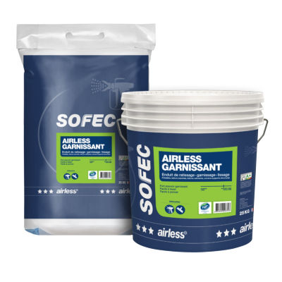 Enduit de lissage - AIRLESS GARNISSANT - Sofec - d'intérieur / pour béton / lisse
