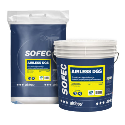 Enduit de dégrossissage - AIRLESS DGS - Sofec - d'intérieur / pour briques / pour béton