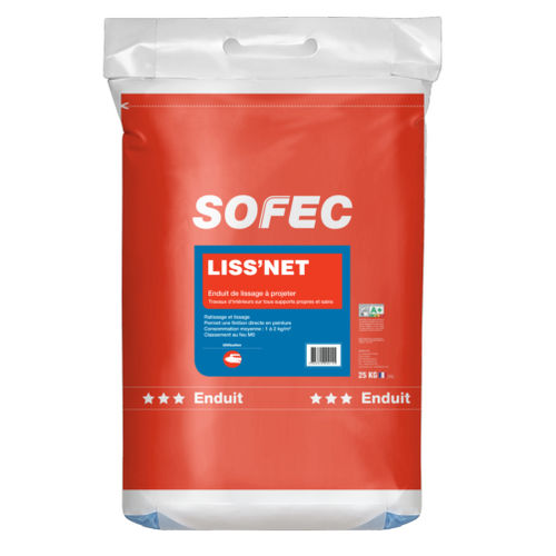 Enduit de lissage - LISS'NET - Sofec - de finition / d'intérieur / pour plâtre