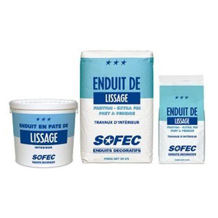 Enduit de lissage - FINE RENDER - Sofec - de finition / d'intérieur / pour mur