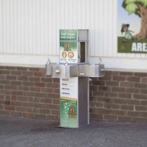 Fontaine à eau pour personnes à mobilité réduite - AQUAFIL PULSE JUNIOR 1200BFFF - CIVIQ - d'extérieur / en inox / pour espace public