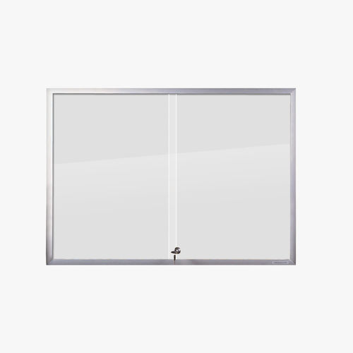 Panneau d'affichage mural - VISIGUARD SLIDING - CIVIQ - pour établissement public / en verre / en aluminium anodisé