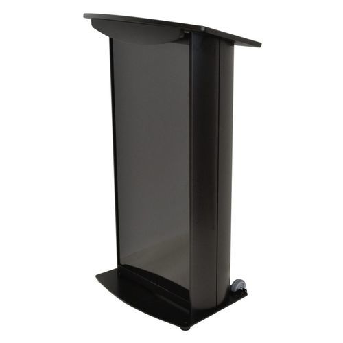 Pupitre de conférence - H2 DELUXE - Podium pros - assis debout / en aluminium / en aluminium anodisé