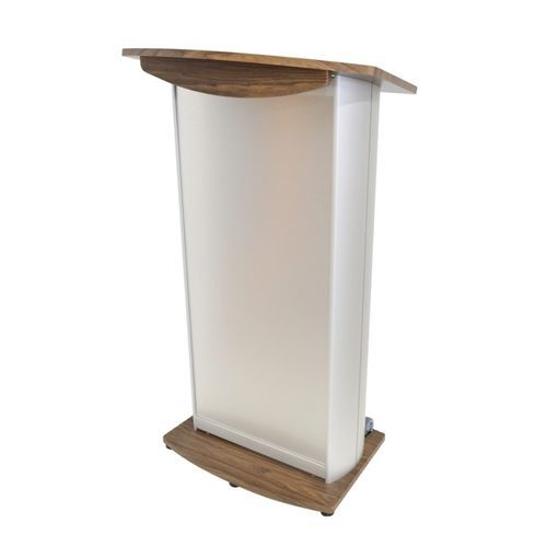 Pupitre de conférence - H2 CUSTOM - Podium pros - assis debout / en aluminium / en aluminium anodisé