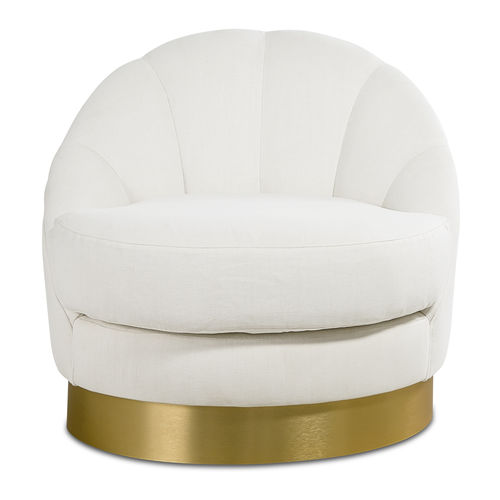 Chauffeuse contemporaine - TRENTO - Ormos - en tissu / blanche