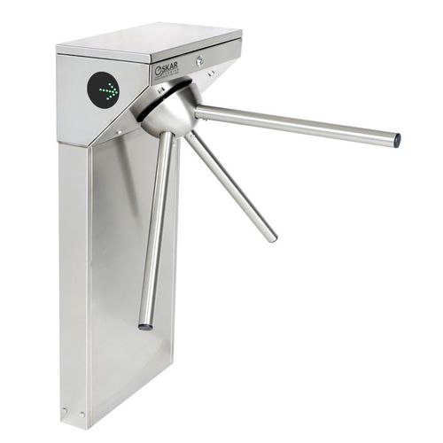 Tourniquet tripode - OTT 131 G - Oskar Turnstiles System - pour contrôle d'accès automatique / en acier inoxydable / pour établissement public