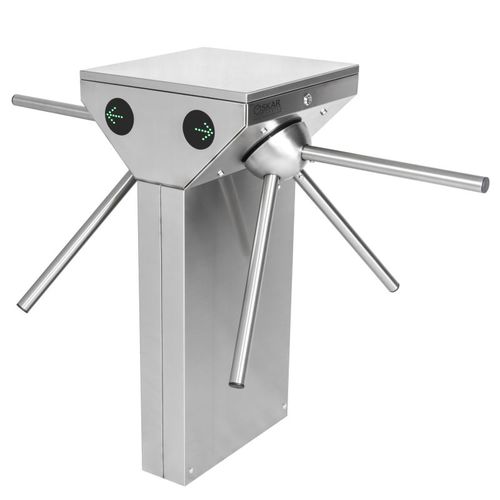 Tourniquet tripode - OTT 162 G - Oskar Turnstiles System - pour contrôle d'accès automatique / en acier inoxydable / pour établissement public
