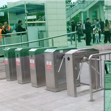 Tourniquet tripode - OTT 231 A - Oskar Turnstiles System - pour contrôle d'accès automatique / en acier inoxydable / pour établissement public