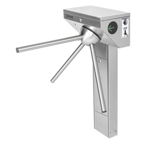 Tourniquet tripode - OTT 131 J - Oskar Turnstiles System - pour contrôle d'accès automatique / en acier inoxydable / pour établissement public