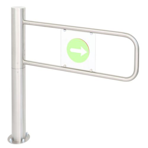Tourniquet mi-hauteur - OVT 120 MK - Oskar Turnstiles System - pour contrôle d'accès automatique / en acier inoxydable / pour établissement public