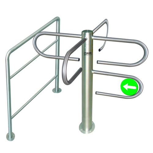 Tourniquet mi-hauteur - OSG 1200 K - Oskar Turnstiles System - en acier inoxydable / pour établissement public