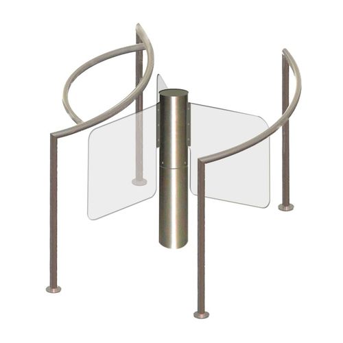Tourniquet mi-hauteur - OSG 131 CS - Oskar Turnstiles System - pour contrôle d'accès automatique / en acier inoxydable / en verre