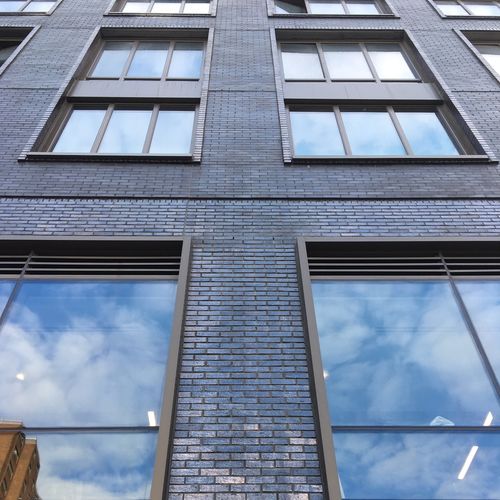 Brique pour façade - PEARL BLACK 3505 R3O - TEXTURED - Klinker Covadonga - pour maçonnerie / trouée / vieillie