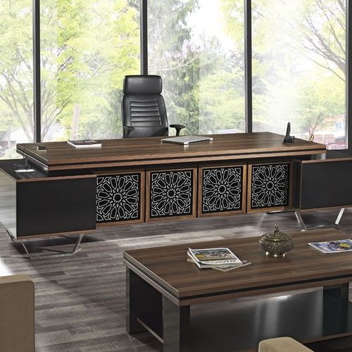 Bureau de direction - DARGA - Flekssit Office Furniture - sur pied / classique / en mélaminé