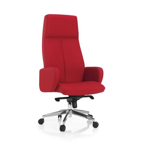 Fauteuil de direction contemporain - WINNER - Flekssit Office Furniture - en tissu / en aluminium / avec repose-tête