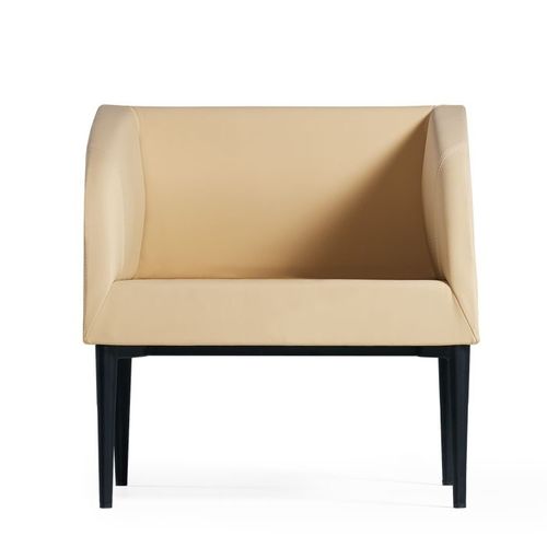 Chaise visiteur contemporaine - VADI - Flekssit Office Furniture - d'intérieur / en cuir / tapissée
