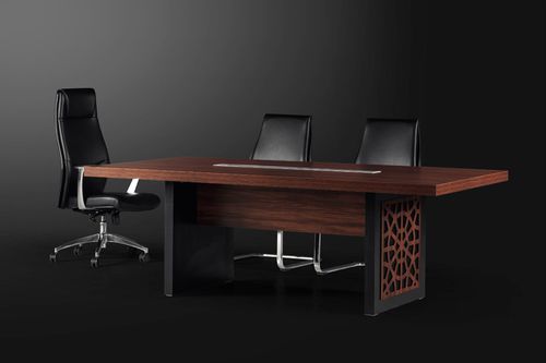 Table de réunion contemporaine - ANATOLIA - Flekssit Office Furniture - en bois / avec piètement en bois / rectangulaire