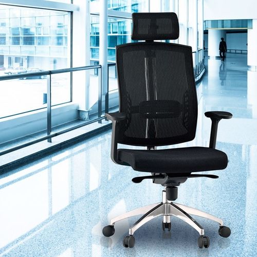 Fauteuil de direction contemporain - NETRIT - Flekssit Office Furniture - en résille / en aluminium / en polyuréthane