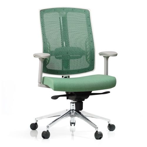 Chaise de bureau contemporaine - NETRIT - Flekssit Office Furniture - d'intérieur / en résille / en cuir