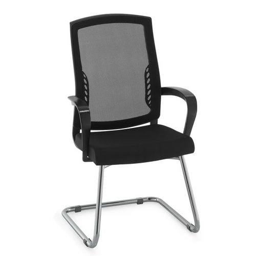 Chaise visiteur contemporaine - İKON - Flekssit Office Furniture - d'intérieur / en résille / en cuir