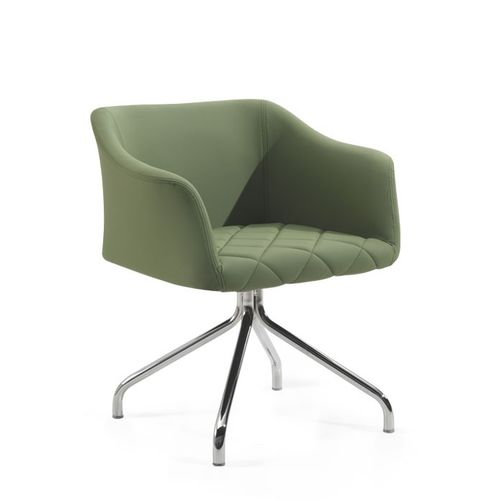 Chaise visiteur contemporaine - BUSE - Flekssit Office Furniture - d'intérieur / en polyuréthane / tapissée