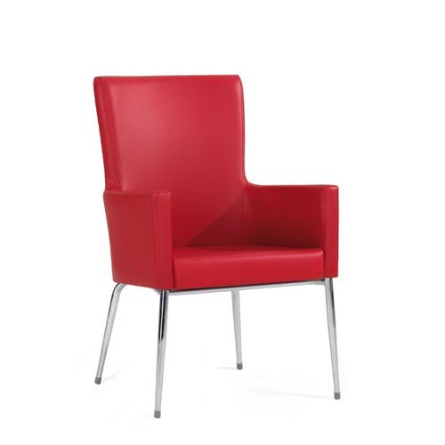 Chaise visiteur contemporaine - CORAL - Flekssit Office Furniture - d'intérieur / en acier / en polyuréthane