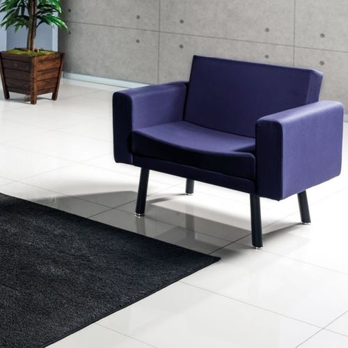 Fauteuil contemporain - TOLL - Flekssit Office Furniture - en tissu / en métal / bleu