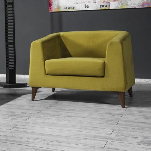 Fauteuil contemporain - LOTUS - Flekssit Office Furniture - en tissu / en bois / jaune