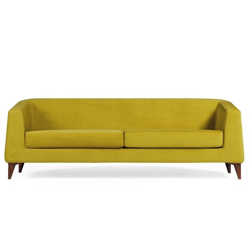 Canapé contemporain - LOTUS - Flekssit Office Furniture - en tissu / avec accoudoirs / jaune