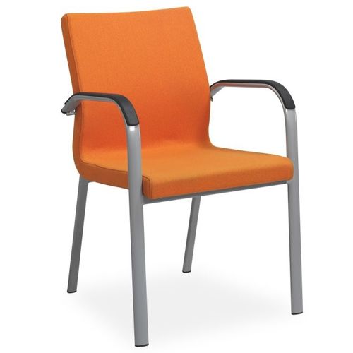 Chaise visiteur contemporaine - TIRE - Flekssit Office Furniture - d'intérieur / en mousse de polyuréthane / tapissée