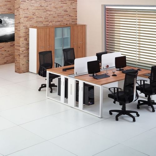 Bureau pour open space - TEKNO - Flekssit Office Furniture - contemporain / en mélaminé / ergonomique