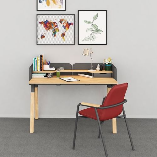 Bureau contemporain - SARDES - Flekssit Office Furniture - en mélaminé / 4 pieds / acoustique
