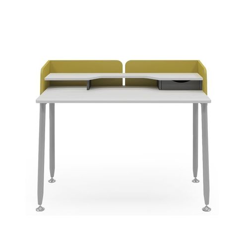 Bureau contemporain - FLORA - Flekssit Office Furniture - en mélaminé / 4 pieds / pour le télétravail